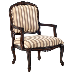 Hayward Striped Chenille Accent Chair 