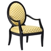 Hannah Polka Dot Print Accent Chair - CP-132-02