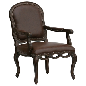 Oxford Leather Accent Chair 