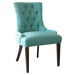 Madelyn Chair - Caribbean, Button Tufted 