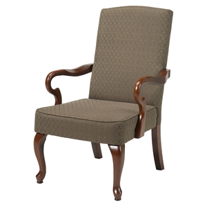 Crystal Gooseneck Arm Chair - Chocolate 