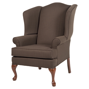 Erin Wingback Chair - Brown, Cherry 