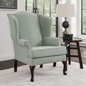Crawford Wing Back Chair - Cadet, Cherry 