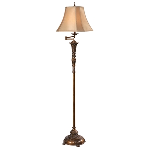 Oriental Gold Floor Lamp 