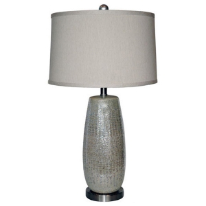 Rouen Silver Ceramic Table Lamp 