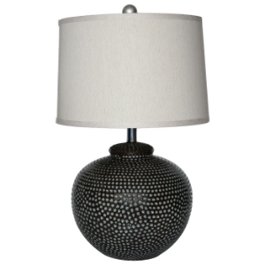 Hammered Ceramic Table Lamp 