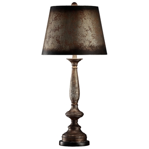 Silver Patina Table Lamp 
