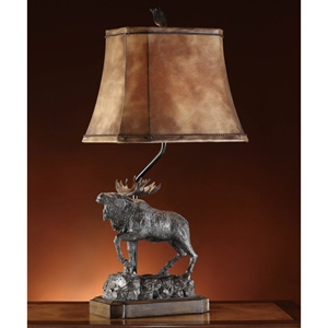 Majestic Moose Table Lamp 