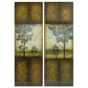 Blue Blossoms 2-Piece Canvas Print 