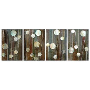 Metallic Pops 4-Piece Wall Art 