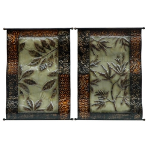 Majestic Botanical 2-Piece Metal Wall Art 