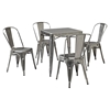 Amelia Metal Cafe Table - Galvanized - CROS-CF220130-GA