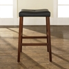 Upholstered Saddle Seat Bar Stool with 29 Inch Seat - Classic Cherry (Set of 2) - CROS-CF500229-CH