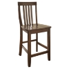 School House Bar Stool with 24 Inch Seat Height - Vintage Mahogany (Set of 2) - CROS-CF500324-MA