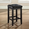 Upholstered Square Seat Bar Stool with 24 Inch Seat Height - Black (Set of 2) - CROS-CF500524-BK