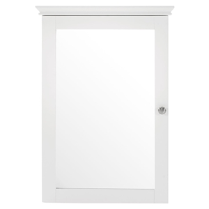 Lydia Mirrored Wall Cabinet - White 