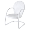Griffith Metal Chair - White - CROS-CO1001A-WH