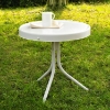 Retro Metal Side Table - Alabaster White - CROS-CO1011A-WH