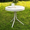 Retro Metal Side Table - Alabaster White - CROS-CO1011A-WH