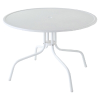 Griffith Metal 40" Dining Table - White