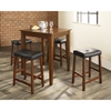 5-Piece Pub Dining Set - Tapered Table Legs, Saddle Stools, Cherry - CROS-KD520008CH