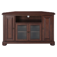 Alexandria 48" Corner TV Stand - Vintage Mahogany