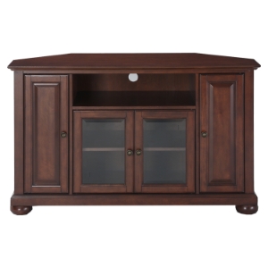 Alexandria 48" Corner TV Stand - Vintage Mahogany 