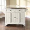LaFayette Stainless Steel Top Kitchen Island - White - CROS-KF30002BWH