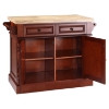Butcher Block Top Kitchen Island - Classic Cherry - CROS-KF30006CH