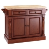 Butcher Block Top Kitchen Island - Classic Cherry - CROS-KF30006CH