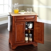 LaFayette Kitchen Island - Natural Wood Top, Portable, Classic Cherry - CROS-KF30021BCH