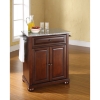Alexandria Solid Granite Top Portable Kitchen Island - Vintage Mahogany - CROS-KF30023AMA