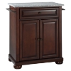 Alexandria Solid Granite Top Portable Kitchen Island - Vintage Mahogany - CROS-KF30023AMA