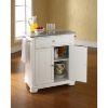Alexandria Solid Granite Top Portable Kitchen Island - White - CROS-KF30023AWH