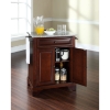 LaFayette Kitchen Island - Granite Top, Portable, Vintage Mahogany - CROS-KF30023BMA