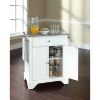 LaFayette Kitchen Island - Granite Top, Portable, White - CROS-KF30023BWH