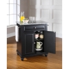 Cambridge Kitchen Island - Granite Top, Portable, Black - CROS-KF30023DBK