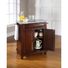 Cambridge Kitchen Island - Granite Top, Portable, Vintage Mahogany - CROS-KF30023DMA