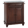 Cambridge Kitchen Island - Granite Top, Portable, Vintage Mahogany - CROS-KF30023DMA