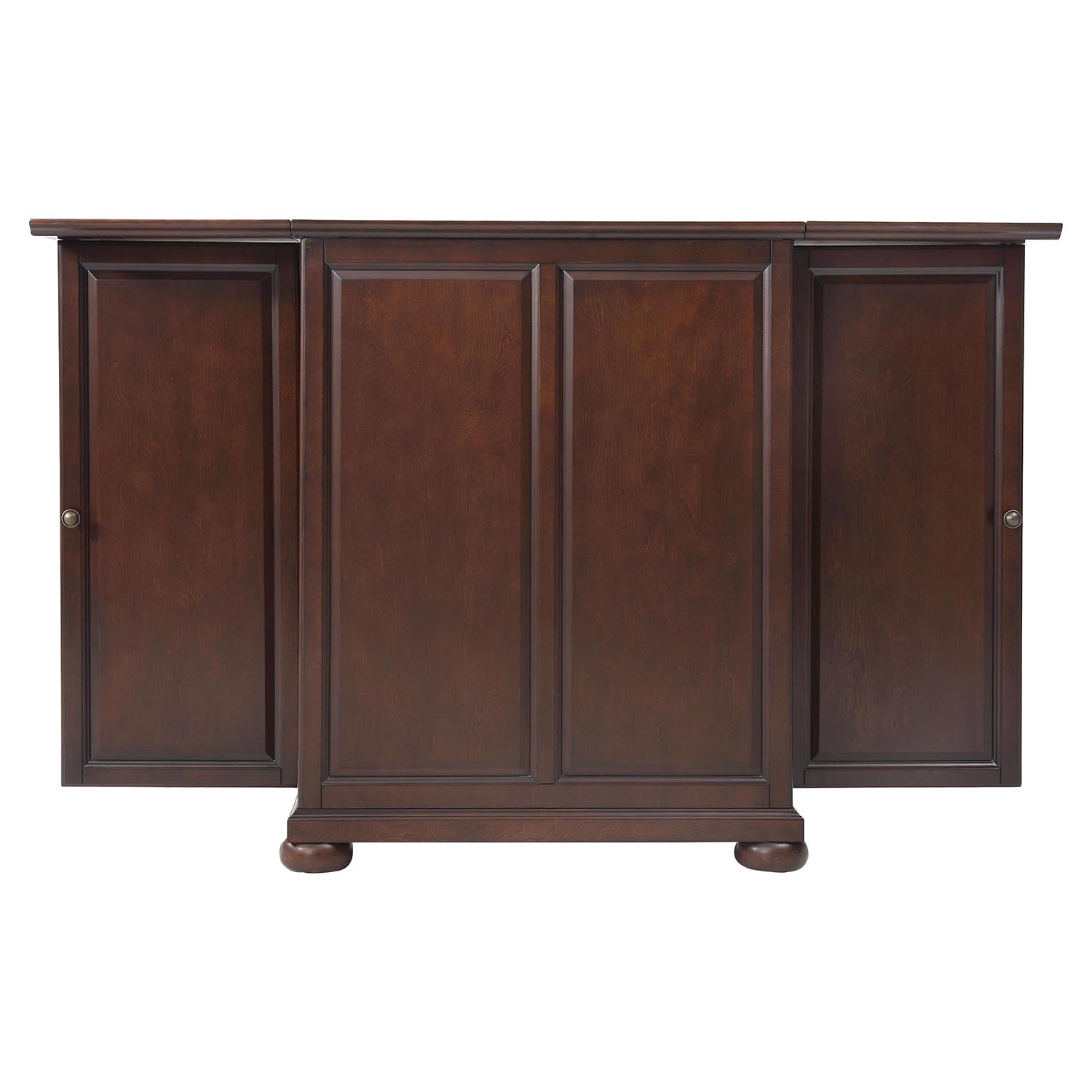 Alexandria Expandable Bar Cabinet - Vintage Mahogany | DCG Stores