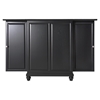 Cambridge Expandable Bar Cabinet - Black - CROS-KF40001DBK