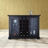 Alexandria Sliding Top Bar Cabinet - Black - CROS-KF40002ABK