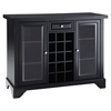 LaFayette Sliding Top Bar Cabinet - Black - CROS-KF40002BBK