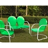 Griffith 3-Piece Conversation Seating Set - Grasshopper Green - CROS-KO10002GR