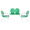 Griffith 3-Piece Conversation Seating Set - Grasshopper Green - CROS-KO10002GR