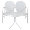 Griffith 2 Piece Conversation Seating Set - White - CROS-KO10006WH