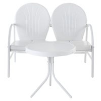 Griffith 2 Piece Conversation Seating Set - White