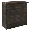 Palm Harbor 3-Piece Outdoor Wicker Bar Set - Dark Brown - CROS-KO70009BR