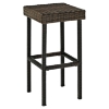 Palm Harbor 3-Piece Outdoor Wicker Bar Set - Dark Brown - CROS-KO70009BR