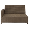 Bradenton Outdoor Wicker Sectional Left Corner Loveseat - Navy Cushions - CROS-KO70016WB-NV